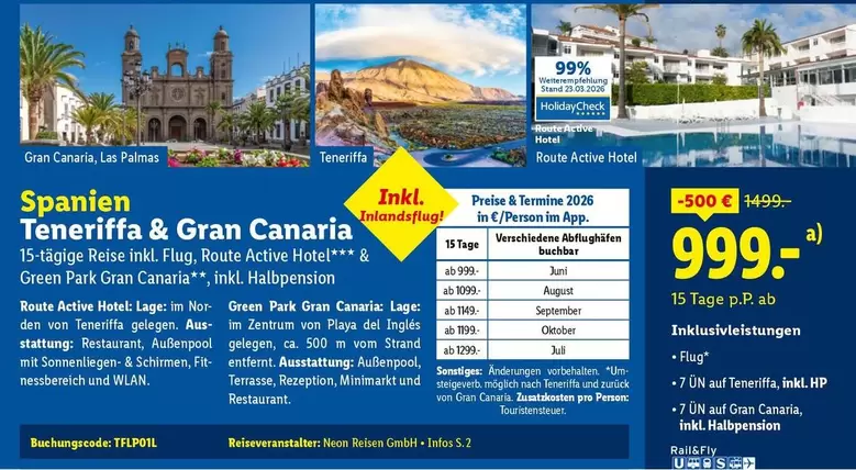 Hp - Spanien Teneriffa & Gran Canaria