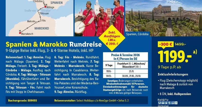 Hp - Spanien & Marokko Rundreise