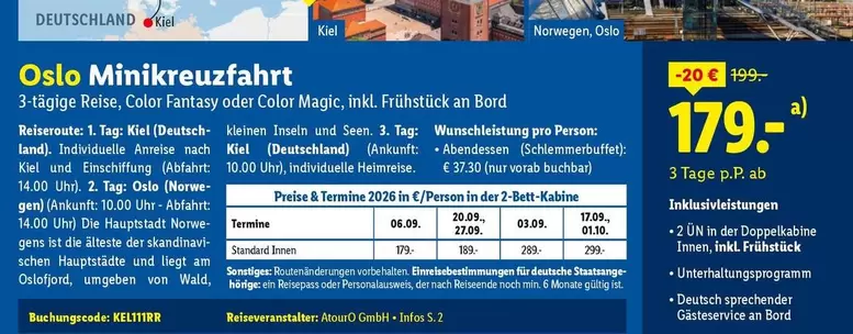 Fantasy - Oslo Minikreuzfahrt