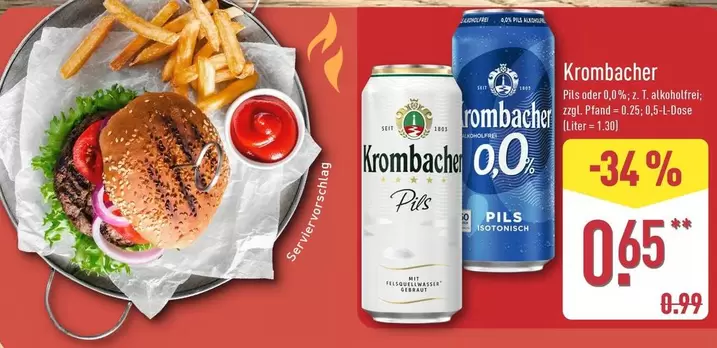 Krombacher - Pils oder 0,0 %