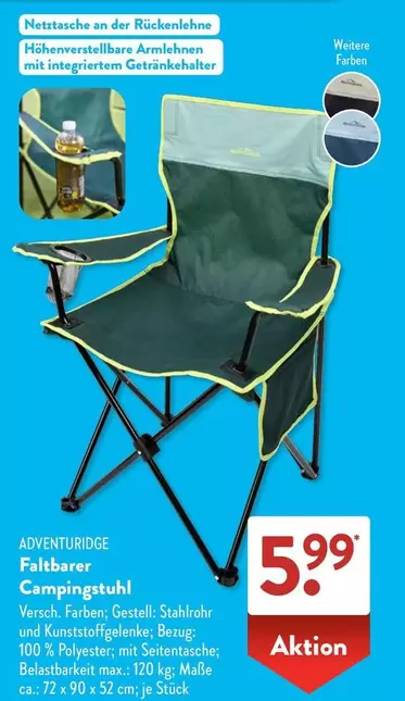 Faltbarer Campingstuhl