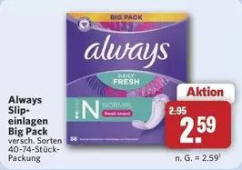 Always - Slip-einlagen