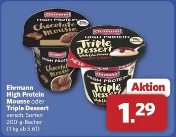 High Protein Mousse oder Triple Dessert