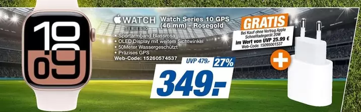 Apple - Watch Series 7 GPS (41mm) - Rose Gold