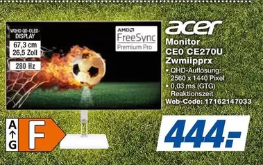 Acer - Monitor CE270U Zwmiiiprx