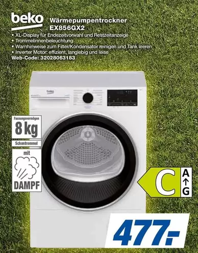Beko - Wärmepumpentrockner EX856GX2