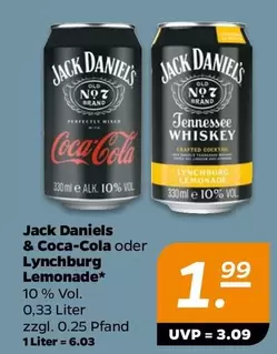 Jack Daniel's - Jack Daniels & Coca-Cola or Lynchburg Lemonade