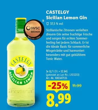 Bronze - Sicilian Lemon Gin