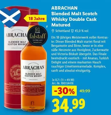 Floral - ABRACHAN Blended Malt Scotch Whisky Double Cask Matured