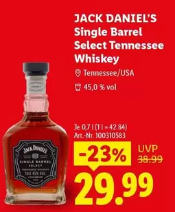 Jack Daniel's - Single Barrel Select Tennessee Whiskey