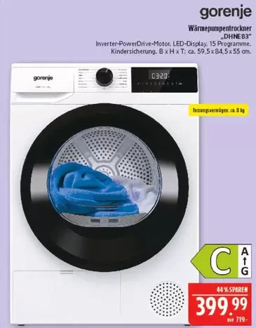 Wärmepumpentrockner "DHNE83"