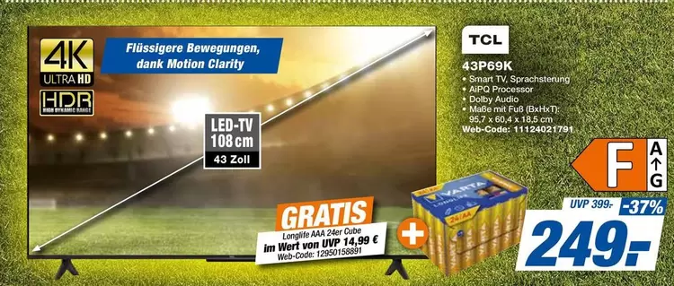 Cube - LED-TV 108 cm 43 Zoll