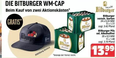 Bitburger - DIE BITBURGER WM-CAP