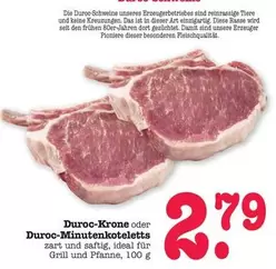 Ideal - Duroc-Krone oder Duroc-Minutenkoteletts