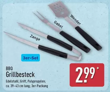 Grillbesteck 3er-Set