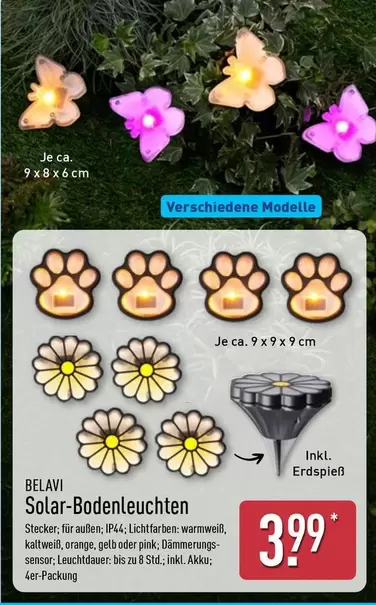 Orange - Solar-Bodenleuchten