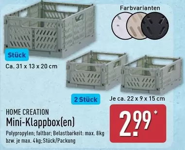 Mini-Klappbox(en)