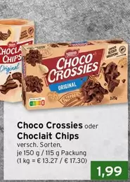 Nestlé - Choco Crossies oder Chocolait Chips