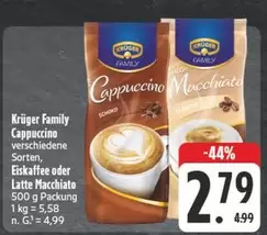 Cappuccino, Eiskaffee oder Latte Macchiato