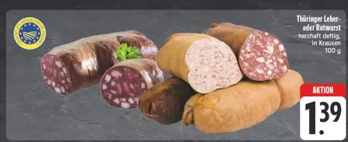 Thüringer Leber oder Rotwurst
