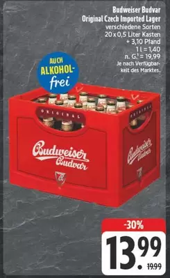 Budweiser - Original Czech Imported Lager