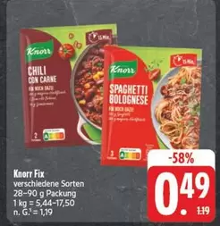 Knorr - Fix Chili Con Carne, Spaghetti Bolognese