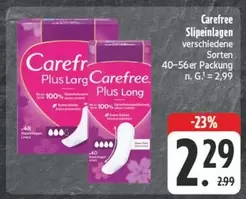 Carefree - Slip-Einlagen