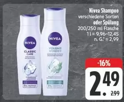 Nivea - Shampoo oder Spülung