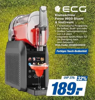 Eismaschine Forza 9800 Slushi & IceCream