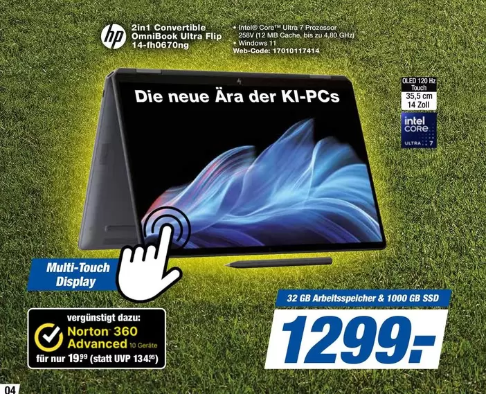 Hp - 2in1 Convertible OmniBook Ultra Flip 14-fh0670ng