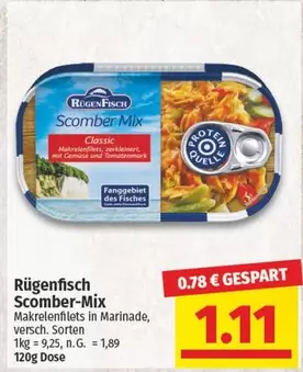 Scomber-Mix Makrelenfilets in Marinade