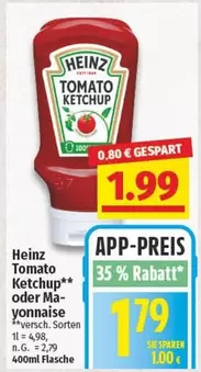 Heinz - Tomato Ketchup oder Mayonnaise