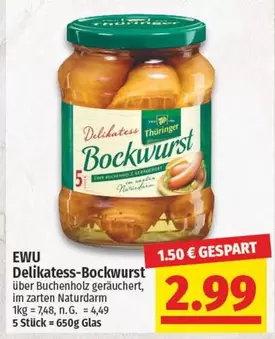 Delikatess-Bockwurst