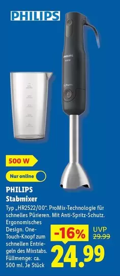 Philips - Stabmixer Typ HR2522/00