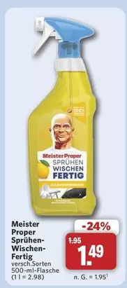 Sprühen-Wischen-Fertig