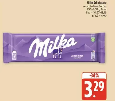 Milka - Schokolade Alpenmilch