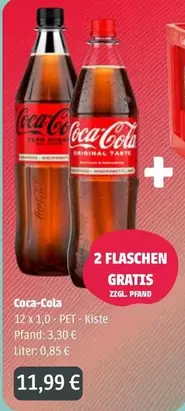 Coca Cola - 12 x 1,0 - PET - Kiste