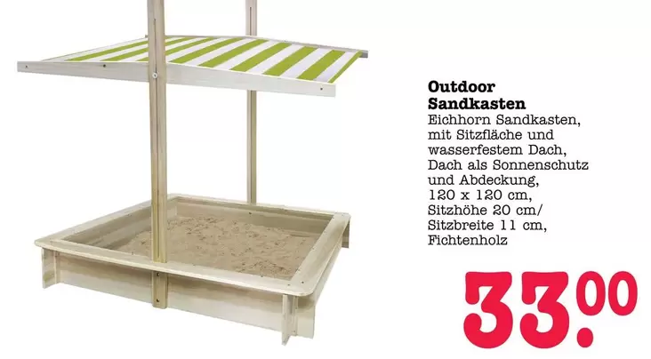 Outdoor Sandkasten