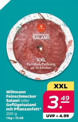 Feinschmecker Salami oder Geflügelsalami mit Pflanzenfett