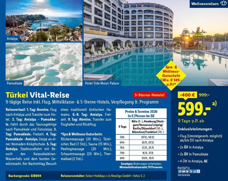 Palace - Türkei Vital-Reise
