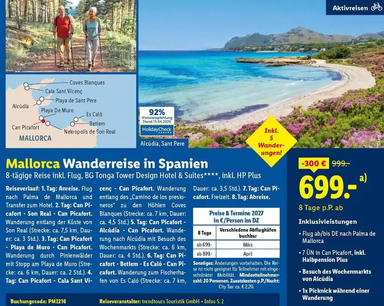 Hp - Mallorca Wanderreise in Spanien