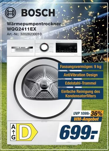 Bosch - Wärmepumpentrockner WQG2411EX