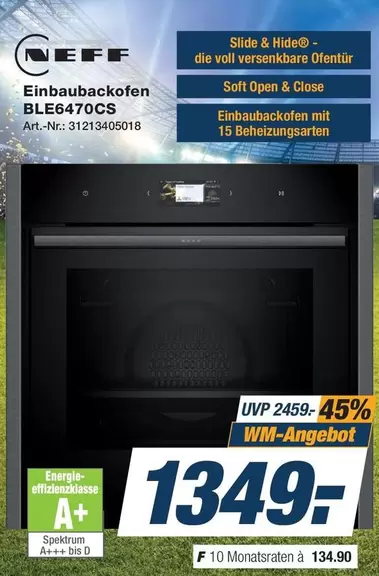 Einbaubackofen BLE6470CS