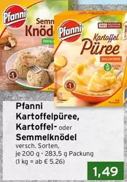 Kartoffelpüree, Kartoffel- oder Semmelknödel