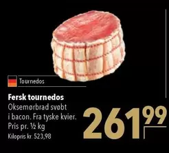 Fersk tournedos Oksemørbrad