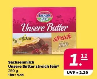 Unsere Butter streich fein