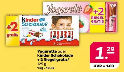 Kinder - Yogurette oder Schokolade