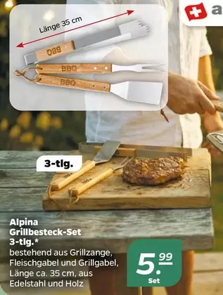 Alpina - Grillbesteck-Set
