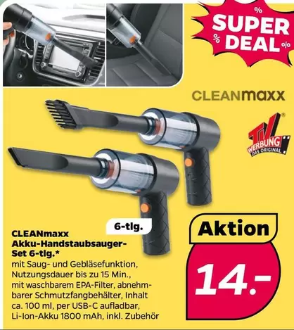 Akku-Handstaubsauger-Set