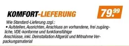KOMFORT-LIEFERUNG